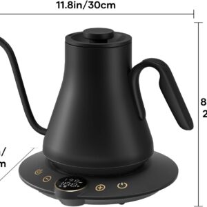 Gooseneck Electric Kettle with ±1℉ Temperature Control (-15% OFF)